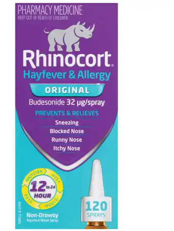 Rhinocort hayfever nasal spray 32mcg 120 doses