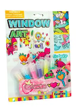Window art girl series
