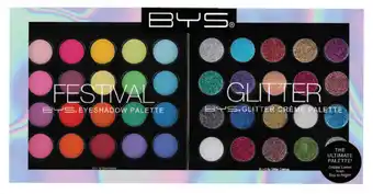 Bys eyesshadow palette festival and glitter duo