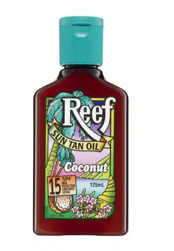 Reef coconut sunscreen oil spf 15 125ml