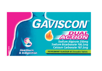 Gaviscon dual action 48 tablets