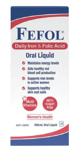 Fefol daily iron & folic acid 200ml