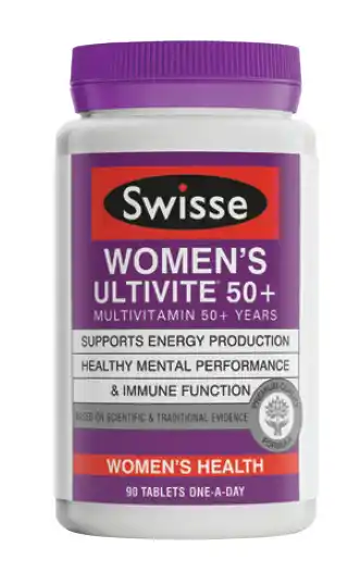 Direct Chemist Outlet Swisse women's ultivite 50+ 90 tablets offer