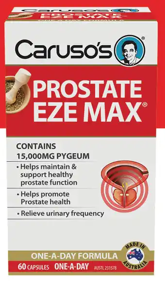 Direct Chemist Outlet Caruso's natural health prostate eze max 60 capsules offer