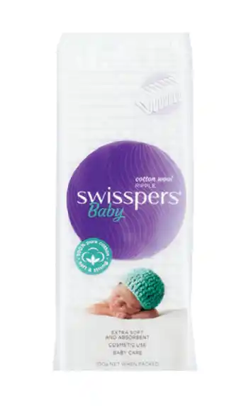 Direct Chemist Outlet Swisspers baby cotton wool ripple 100g offer