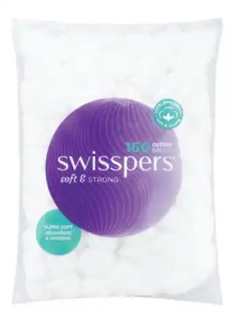Direct Chemist Outlet Swisspers 160 cotton balls offer