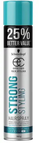 Direct Chemist Outlet Schwarzkopf extra care strong styling hairspray 500g offer