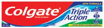 Direct Chemist Outlet Colgate toothpaste triple action 110g offer