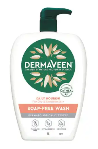 Direct Chemist Outlet Dermaveen soap/f wash 1ltr offer