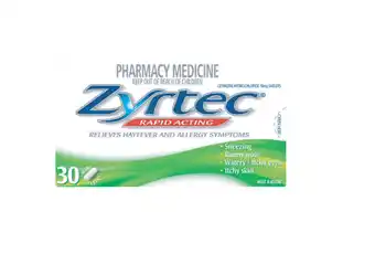 Zyrtec 10mg 30 tablets