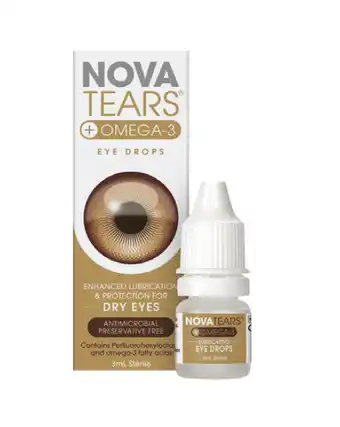Novatears + omega-3 eye drops 3ml