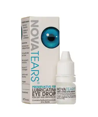 Novatears lubricating eye drops 3ml