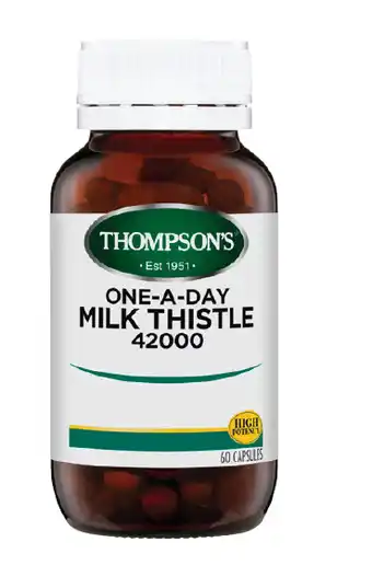 Ramsay Pharmacy Thompson’s one-a-day milk thistle 42000mg 60 capsules offer