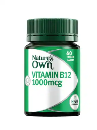 Nature’s own vitamin b12 1000mcg 60 tablets