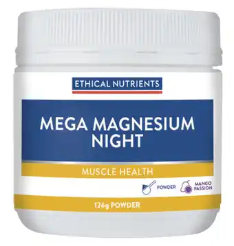 Ethical nutrients mega magnesium night 126g