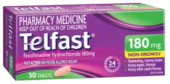 Ramsay Pharmacy Telfast hayfever & allergy relief 180mg 30 tablets offer