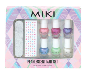 Miki pearlescent nail art set