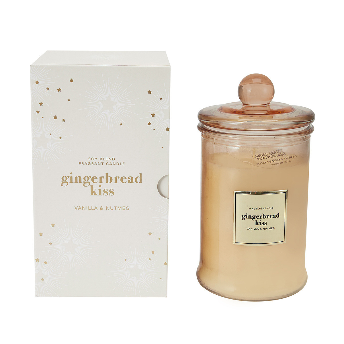 Gingerbread kiss fragrant candle offer at Kmart