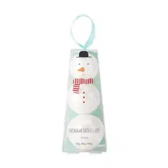 Kmart Christmas bath fizzer trio - snowman offer