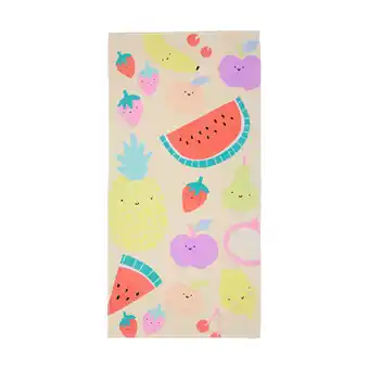 Kmart Tutti frutti velour cotton beach towel offer
