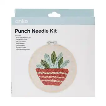 Kmart Pot plant punch needle kit offer