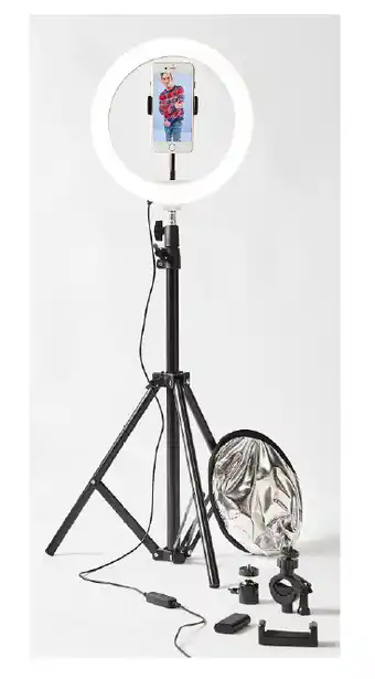 Kmart 10" selfie ring light pack offer