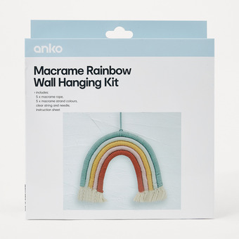 Kmart Macrame rainbow wall hanging kit offer