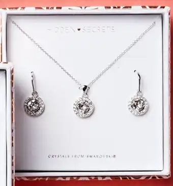Clear necklace and earring pack