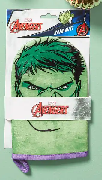 Marvel hulk bath mitt