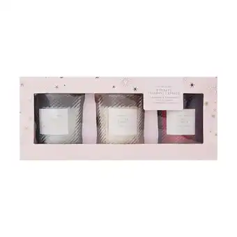 Kmart 3 pack ornate fragrant candles offer