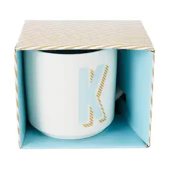 Letter gift mug - k