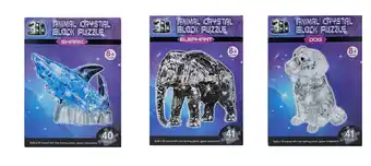 Kmart Assorted 3d crystal block puzzles offer