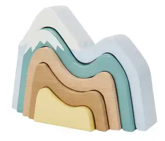 Kmart Fsc certified wooden mountain stacker offer