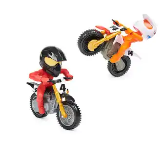 Super x race and wheelie bike with rider