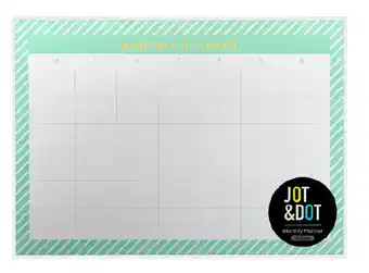 BIG W Jot & dot a4 planner monthly 60-sheets offer