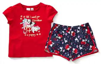 BIG W Disney 101 dalmatians kids christmas pyjama set sizes 6-14 offer