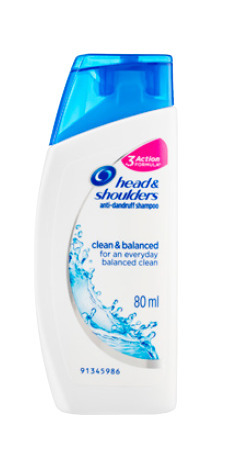 BIG W Head & shoulders clean & balanced anti-dandruff shampoo 80ml offer