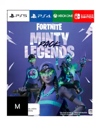 BIG W Ps5, ps4, xbox one, nintendo switch fortnite minty legends pack offer