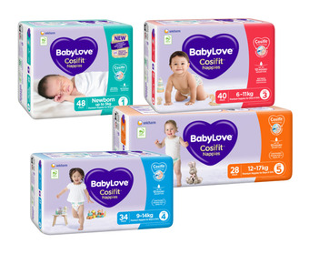 Babylove bulk nappies