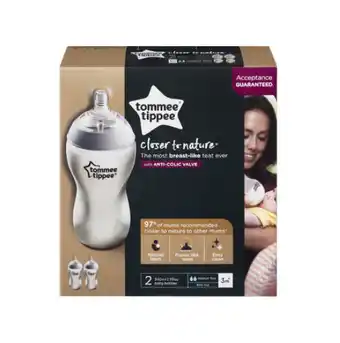 BIG W Tommee tippee closer to nature feeding bottles 340ml x 2 offer