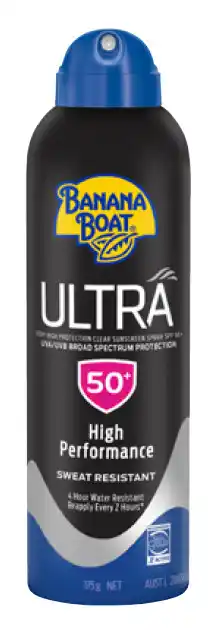 BIG W Banana boat ultra spf 50+ sunscreen spray 175g offer