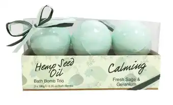 BIG W Om she aromatherapy wellness hemp bath bomb trio - calming offer
