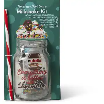 BIG W Milkshake kit with nutella offer