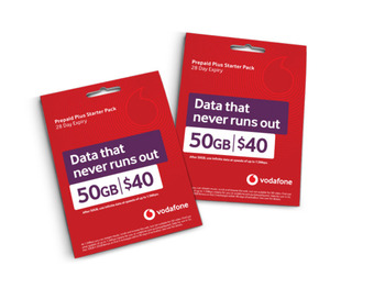 BIG W Vodafone $40 sim starter pack offer