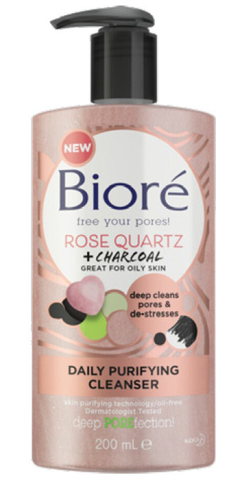 BIG W Biore rose quartz & charcoal daily cleanser 200ml offer