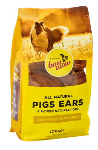 Bow wow 10-pack all natural pigs ears