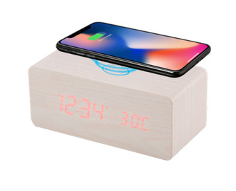 BIG W Tonic alarm clock 5w wireless charging - white offer