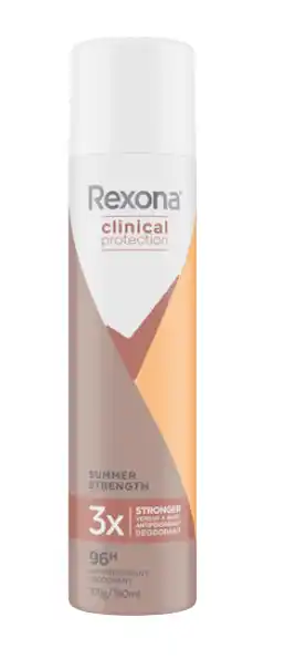 BIG W Rexona clinical antiperspirant aerosol deodorant summer strength 180ml offer