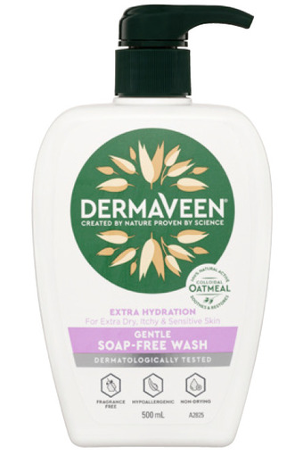 BIG W Dermaveen extra gentle soap free wash 500ml offer