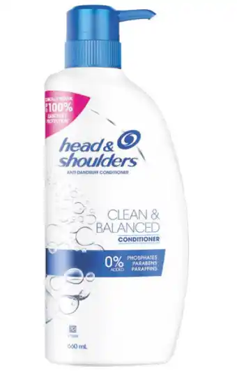 ePharmacy Head & shoulders clean & balanced conditioner 660ml offer